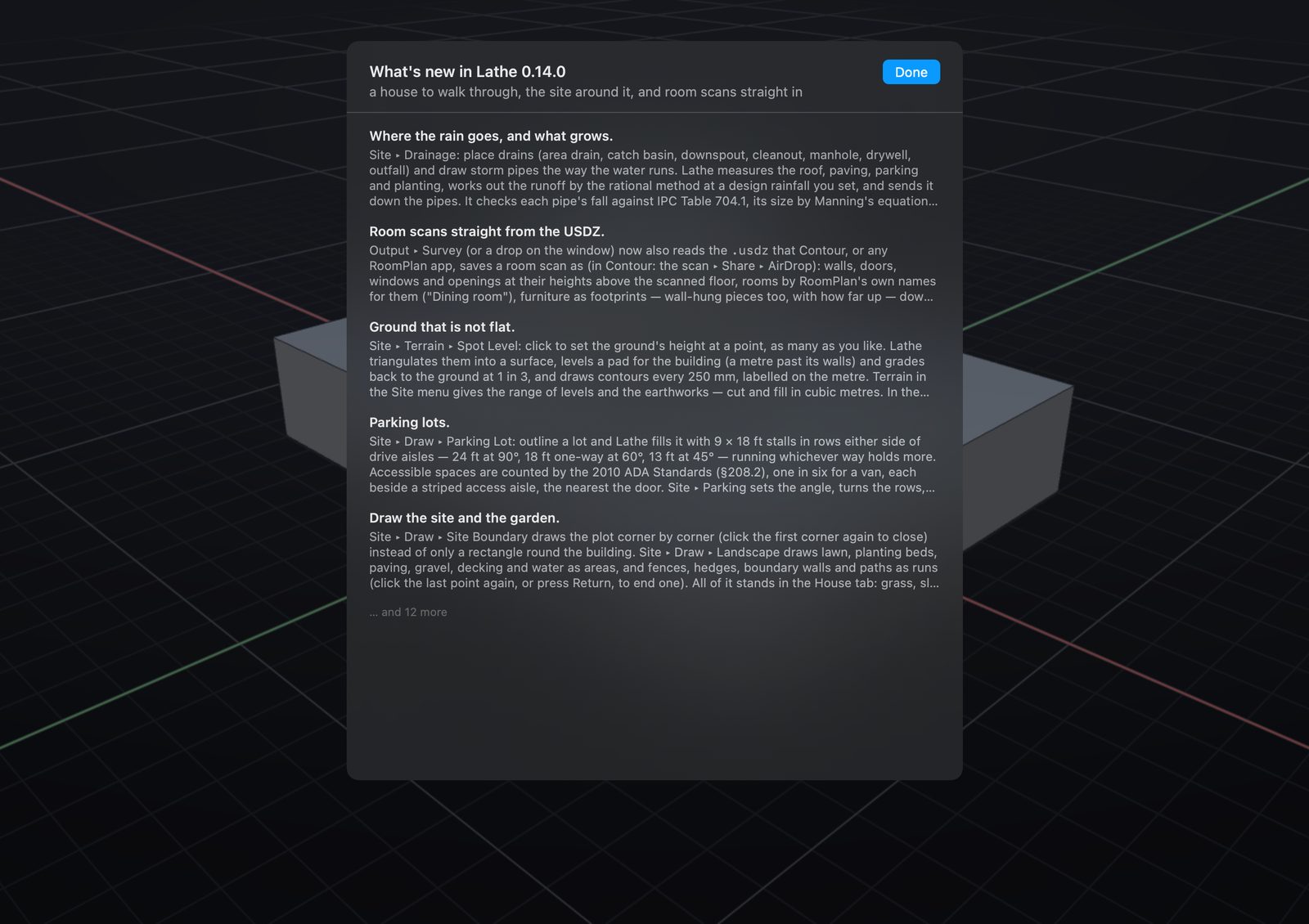 What's New, in the app.